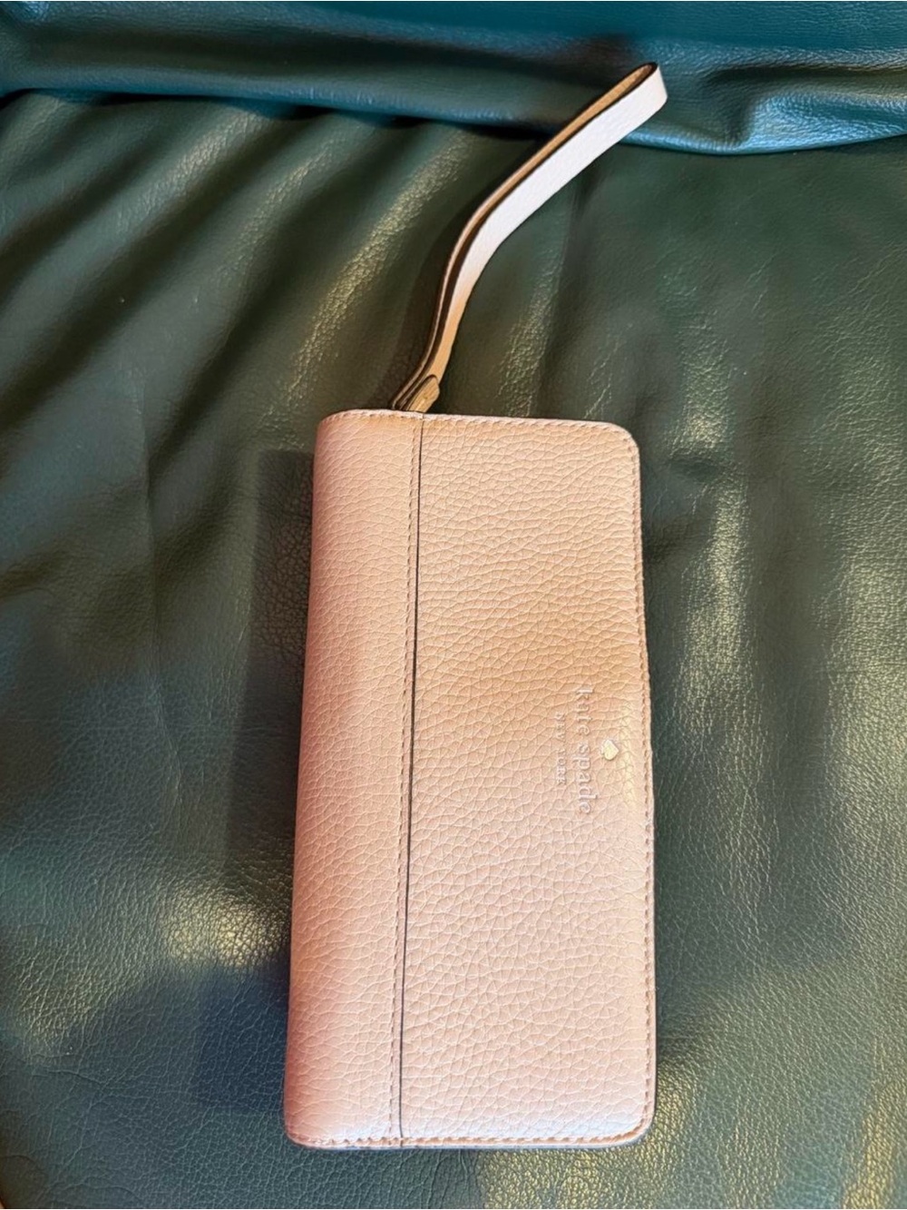 Pink Leather Wristlet Wallet - Women Bags